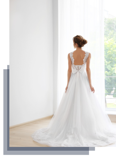 elegant wedding gown