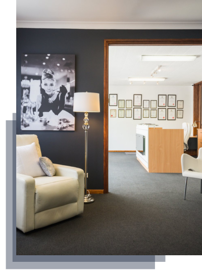 Interior of LDC Luxury Dry Cleaning building 